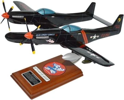 USAF North American P/F-82G Twin Mustang Desk Display WW2 Model 1/32 SC Airplane