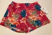 NWT Old Navy Kid Girls Go-Dry Cool Floral Palm Printed Running Shorts XXL 18