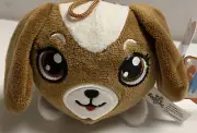 Smooshimals Toy Factory Puppy Dog Plush Brown Stuffed Animal Slow Rise Squeeze