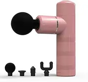 Massage Gun, Hand-Held Percussion Massage Gun Deep Tissue Muscle Massage Gun 4-Speed 4 Massage Heads Ultra-Quiet Black to Relieve Muscle Tension