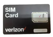 Verizon 5G SIM Card (BULKSIM-TRI-A) 3 Size Cutout (Regular, Micro, NanoSim)