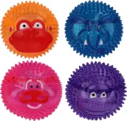 [MP51077] MULTIPET Doglucent TPR Ball w/Animal Face 3.25,1 Pack of 1 Piece