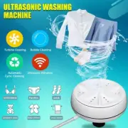 Mini Washing Machine Ultrasonic Turbo Rotating Clothes Washer Personal Home US