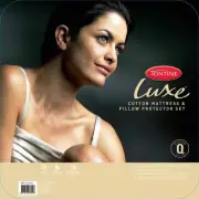 TONTINE Luxe Cotton Mattress & Pillow Protector Set Single/Double/Queen/King