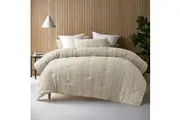 Accessorize Seersucker Natural 3 Piece Comforter Set