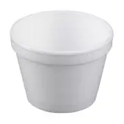 Dart Foam Squat Foam Food Container White, 4 oz. | 1000/Case