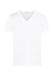 Hanro Cotton Sporty V-Neck Cotton T-Shirt in White at Nordstrom, Size X-Large