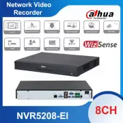 Dahua NVR5208-EI 8CH 2SATA 1U AI 4K WizSense Network Video Recorder No-PoE 32MP