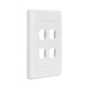 Clipsal 2034VH-WE - 4 Gang Grid And Surround 2000 Series White
