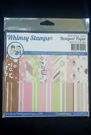 NEW! Whimsy Stamps Designer Paper 24 Double Sided Pieces 6x6