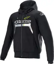 Alpinestars Chrome Ignition Motorcycle Textile Jacket, black-yellow, Size S for Men Black Yellow