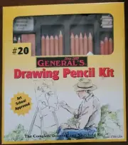 General's - Drawing Pencil Kit #20 - The Complete Drawing & Sketching Kit New