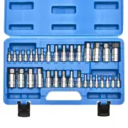 Master Hex Bit Socket Set, S2 Alloy Steel, Complete 32-Piece, SAE and Metric ...