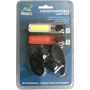Repco USB Front & Rear Light Set