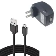 6ft USB Home Charger Cable Power Adapter Cord Wall AC Plug Travel for Tablets