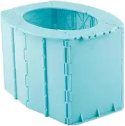Kisangel 1pc Foldable Travel Potty Lightweight Portable Toilet for Adorable Design for Potty Training Convenient for Car and Outdoor Use High Load Bearing Capacity
