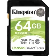 Kingston SDS2/64GB Canvas Select Plus 64GB Class 10 UHS-I U3 SDXC 100MBs