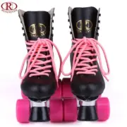 Women Roller Skates Classic Double Row Skating Two Lines 4 Wheel Shoes Outdoor
