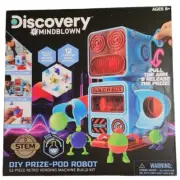 Discovery MindBlown DIY Prize-Pod Robot 52Pc Retro Vending Machine Build Kit New