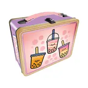 Aquarius 22cm Boba Tin Fun Box Kids Lunch Storage Container w/ Carry Handle