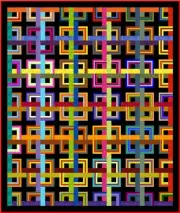 COSMOPOLITAN - 90" x 76" - Quilt-Addicts Precut Quilt Kit Twin