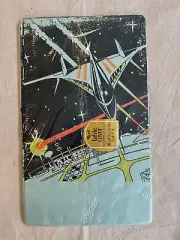 Vtg 70s Sci Fi Galaxy Spaceship Star Fighter Table Cover Reed Birthday Party
