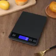 ANYGLEAM Black Stainless Kitchen Food Scale 5Kg Accurate Measure Electronic Portable Digital Display