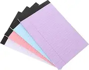 LALAFINA 4 Pack A5 Lined Paper Notepad Legal Pad Memo Pad Student Notepad Wide Ruled Notebook Paper