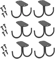 Under Cabinet Mug Rack Shelf Hanging Cup Storage Holder Display Organizer with 2 Hooks 6PCSCabinet