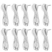10pcs Electrode Lead Wires Cable for TENS Massager Stimulator 2.5mm Plug (2 Pins)