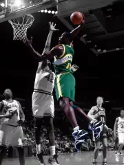 V2729 Shawn Kemp Dunk Seattle SuperSonics Retro BW Art WALL POSTER PRINT AU