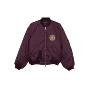 [Balenciaga] Balenciaga Logo-patch Bomber Jacket 34 FR PURPLE