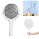 Rotating Head Bug Zapper Racket with Telescopic Rod for Mosquito Fly Gnat Wasp