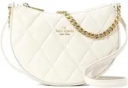 [Kate Spade New York] Women's Carey Smooth Leather Quilted Zip Top Crossbody Bag