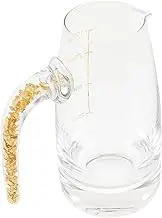BIUDECO Glass Wine Decanter Crystal Liquor Separator for Home Bar Elegant Design for Wine Whiskey Brandy More Lightweight Present for Any