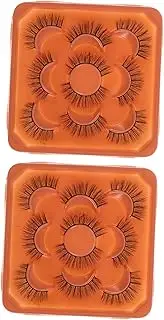 EXQUIMEUBLE Enhanced Brightness Natural False Eyelashes Wispy Lash Clusters Lash Extensions Lightweight for Daily Wear
