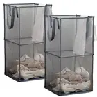 2Pack Pop Up Laundry Hamper, Mesh Collapsible Laundry Baskets Bags with Handl...