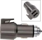 Smith & Wesson Vehicle Escape Tool Dual USB Chargers Glass Breaker Strap Cutter
