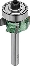 MUNEFE Edge Trimmer Router Bit, Woodworking Milling Cutter, Trimmer Router Bit for Engraving Machine(1/4 x R1)