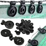 Pousbo 100 Pack Shade Cloth Heavy Duty Lock Grip,2023 New Shade Cloth Fix Plastic Clamp,Premium Tarp Clips Fence Fabric for Greenhouse Outdoor Garden Netting,Anti Bird Netting,Sun Shade Net (100)