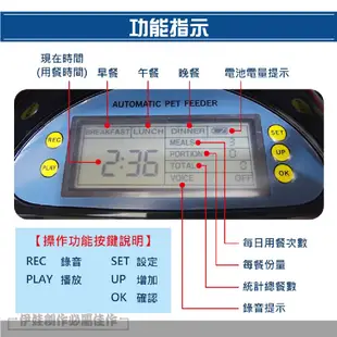 【新北現貨】自動餵食器 AH-21 主人錄音定時 寵物餵食器 飼料餵食機 自動飲水機 貓咪 狗狗 自動餵食機 智能餵食器