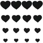 Red iron on heart patches for clothing embroidered sew on patches heart Jeans