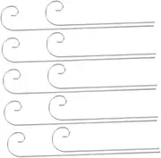 TOGEVAL 10pcs Garden Shepherds Hooks Metal Plant Markers Lawn Ornament Stakes for Outdoor Decor Easy Installation Heavy-Duty Support for Flowers Lanterns Garden Accessories