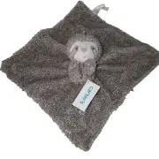 Carters Plush Stuffed Animal Sloth Gray Soft Security Baby Blanket Lovey NEW