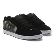 DC Shoes Men's Net Black/Green Print Low Top Sneaker Shoes (0BG)