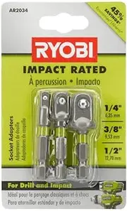 [RYOBI] AR2034 Impact Rated Socket Adaptor Set (3-Piece)