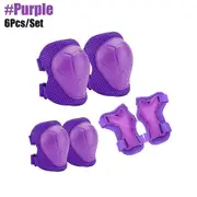 Children's Knee Pads and Elbow Pads Are Suitable for Multi-functional Sports Roller Skates, Skateboards, Inline Skating Bicycles purple