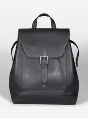 Black Leather Chiltern Backpack