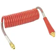 Tectran 16A15RH Air Brake Hose Assembly Armor Flex Hd Armo Coil, Red, 15 Ft.