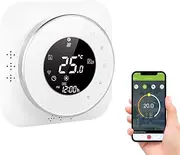 95-240V Wi-Fi Thermostat Programmable Thermostat 5+1+1 S Periods Voice APP Control Backlight Water Heating Thermoregulator Compat with Echo Home Tmall Genie White WiFi
